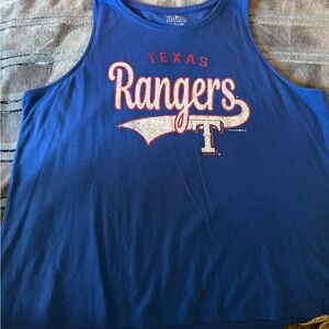 5th & Ocean Blue Texas Rangers Tank Top